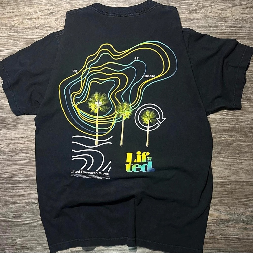 Lifted Research Group Black Graphic T-Shirt